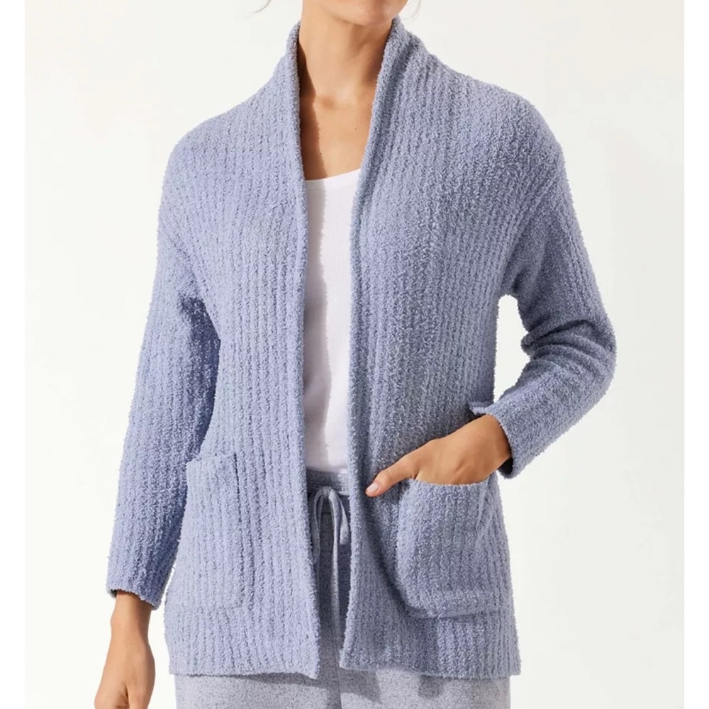 Tommy Bahama NWT Sea Swell Ribbed Cardigan Sweater Large Blue Evertide